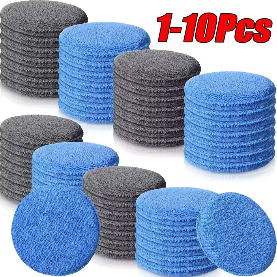 Wax Applicator Pad - 10/1 Adet Yumuşak Mikrofiber Araba Cilası